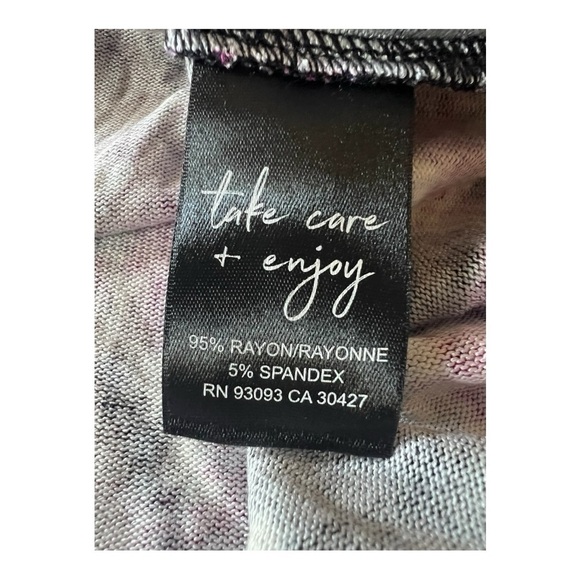 NZT Sweet Dreams Long Sleeve Printed Vines Popover Top  Nic + Zoe Pink Multi - Picture 12 of 15